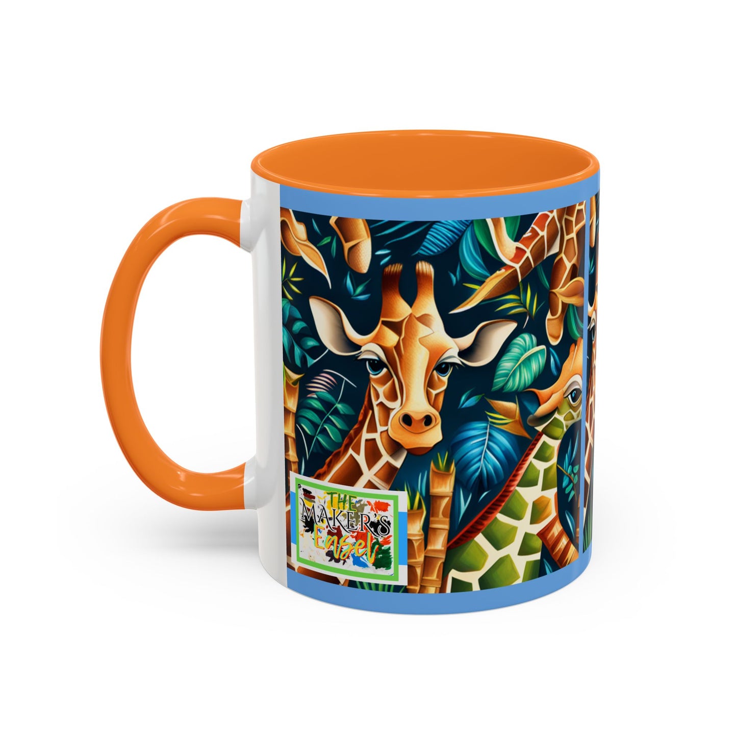 Giraffe Theme Colorful Ceramic Coffee Mug