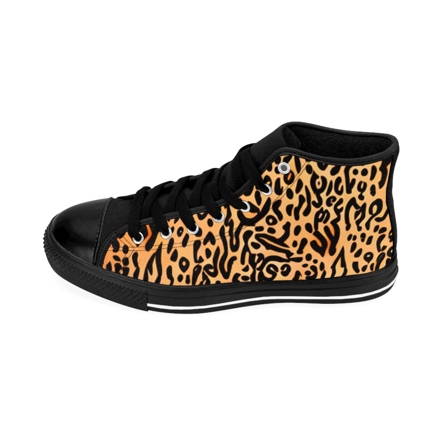 Leopard Print Classic High-Top Sneakers