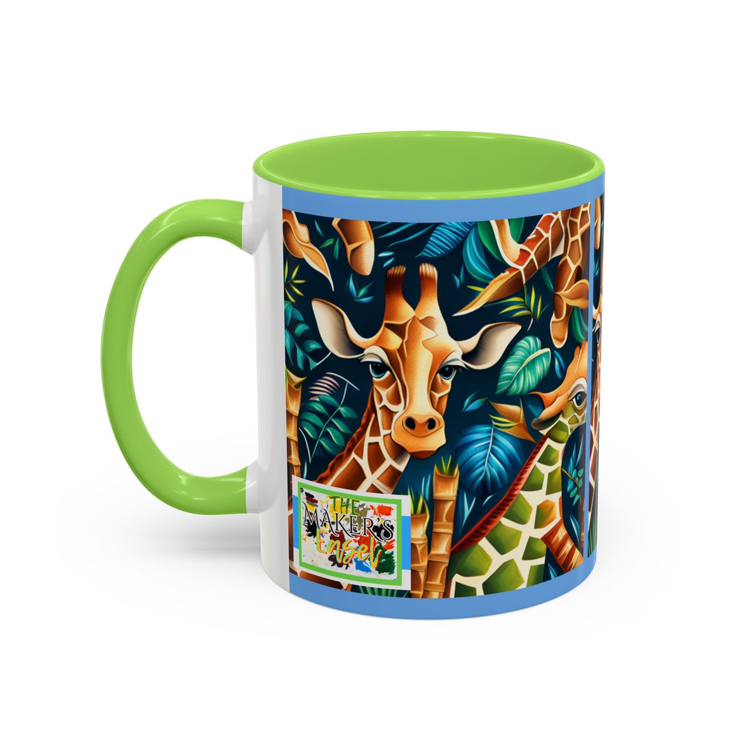 Giraffe Theme Colorful Ceramic Coffee Mug