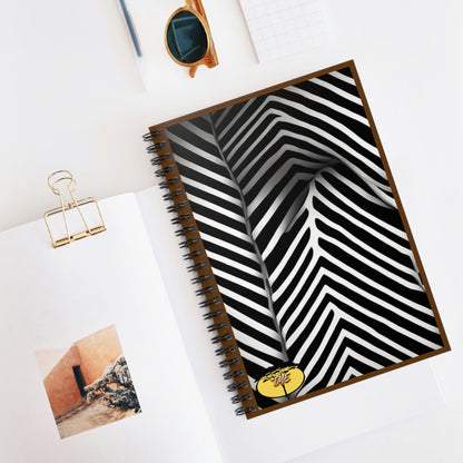 Wild & Chic Brown & Zebra Print Spiral Notebook