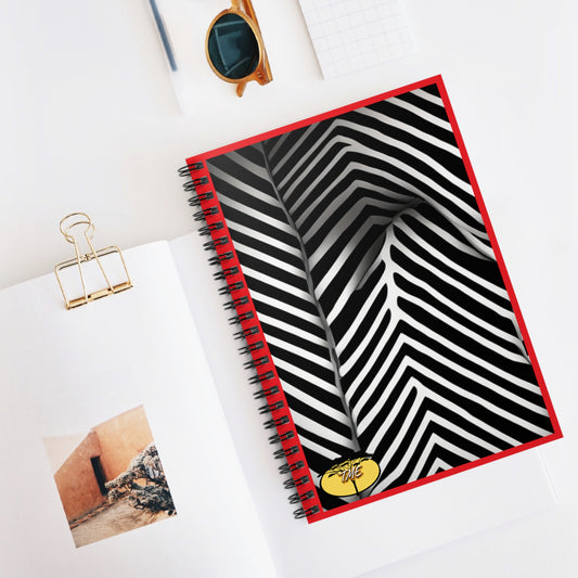 Wild & Chic Red & Zebra Print Spiral Notebook