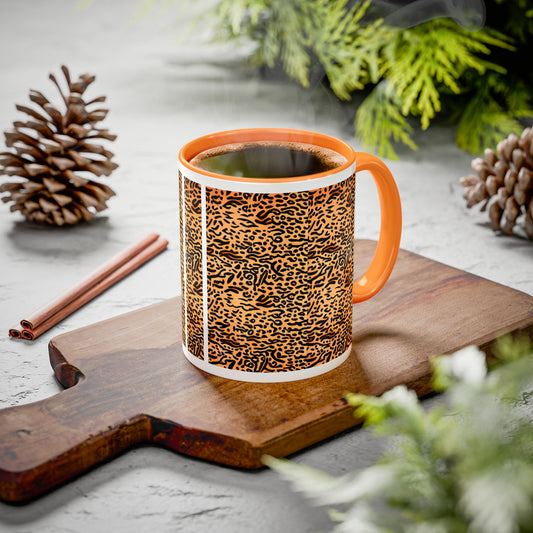 Leopard Print Colorful Ceramic Coffee Mug