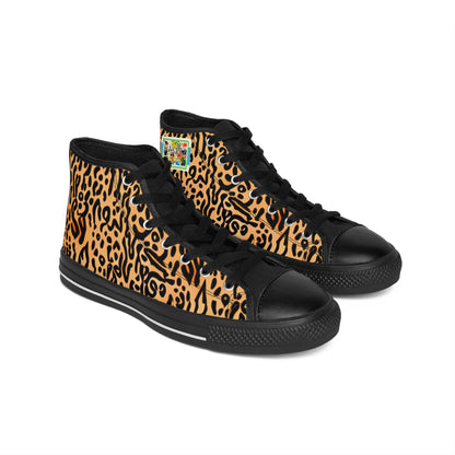 Leopard Print Classic High-Top Sneakers