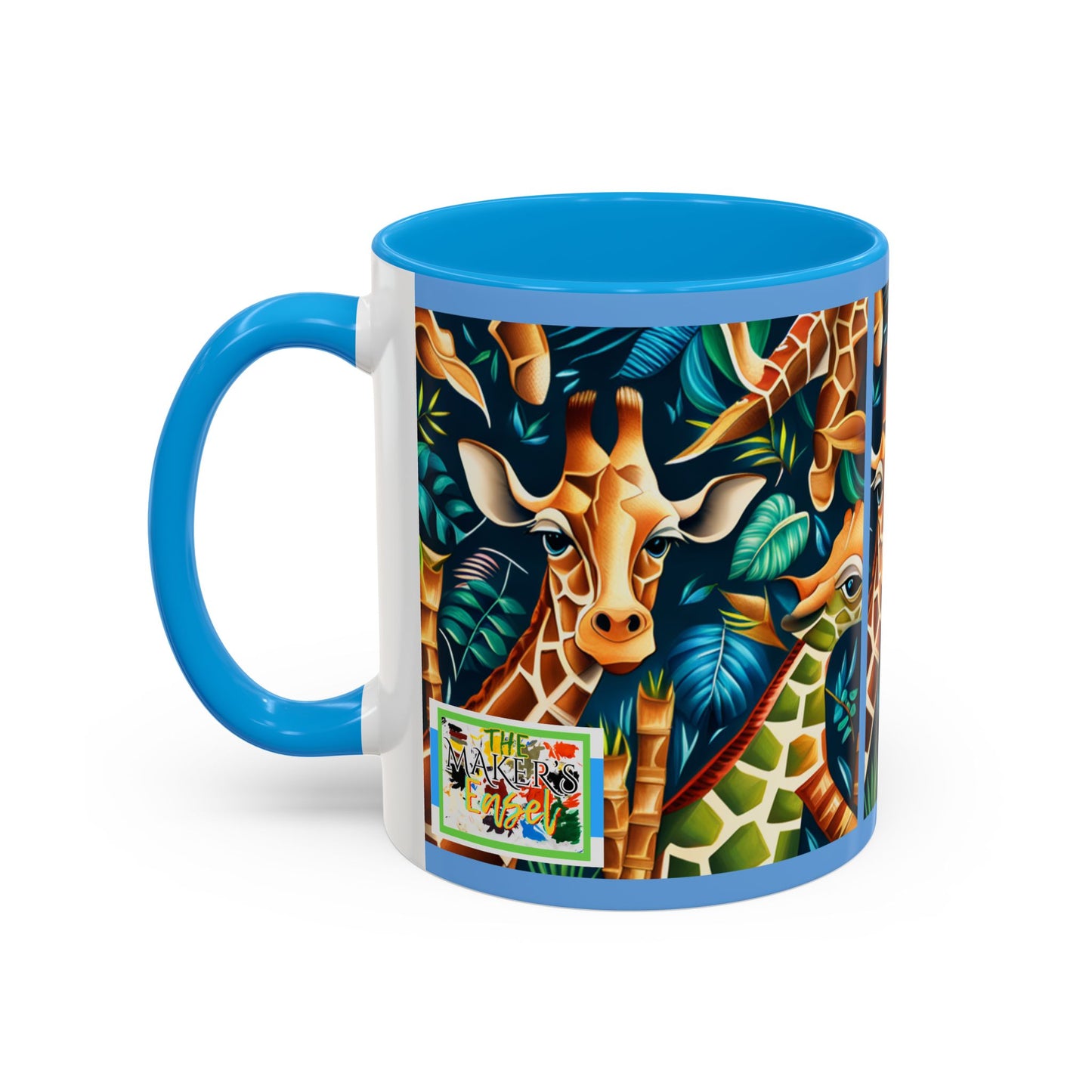 Giraffe Theme Colorful Ceramic Coffee Mug