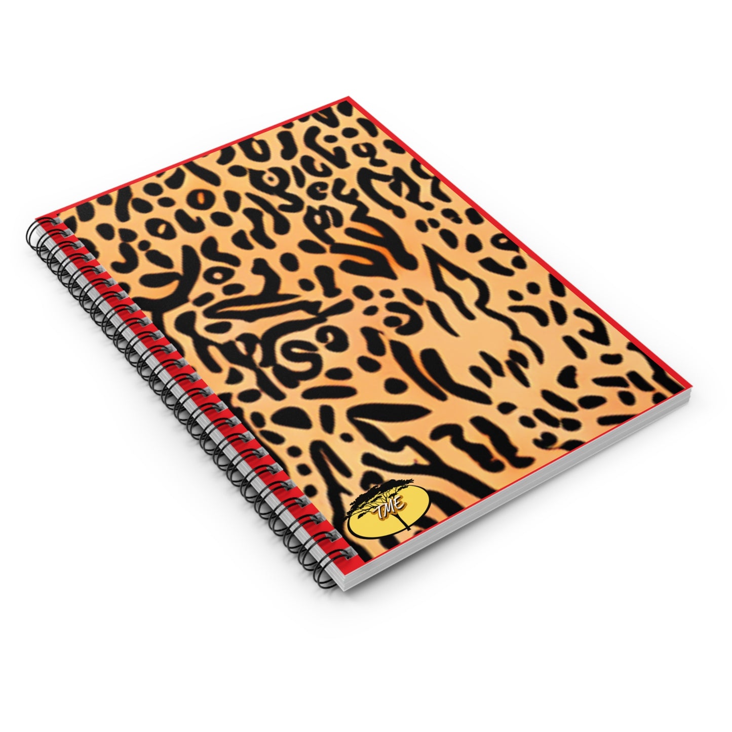 Wild & Chic Red & Leopard Print Spiral Notebook