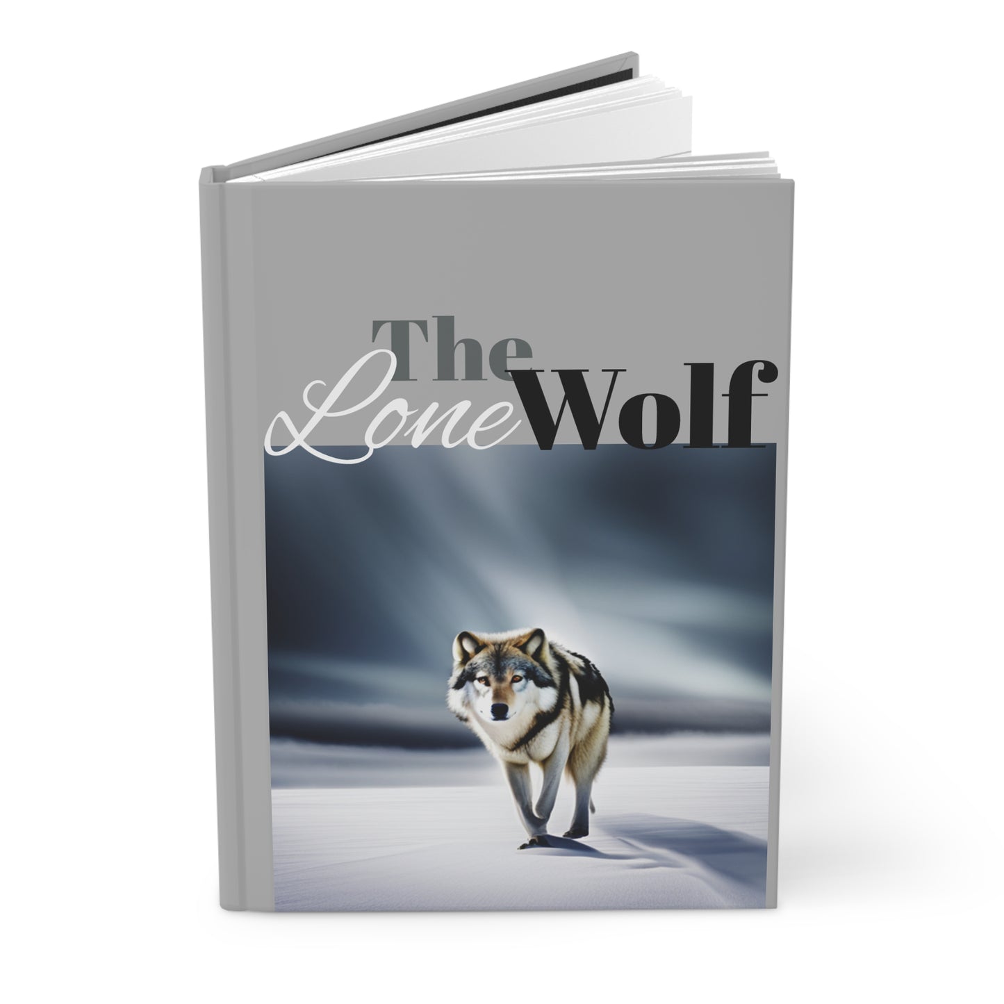 Wolf Theme Hardcover Writing Journal