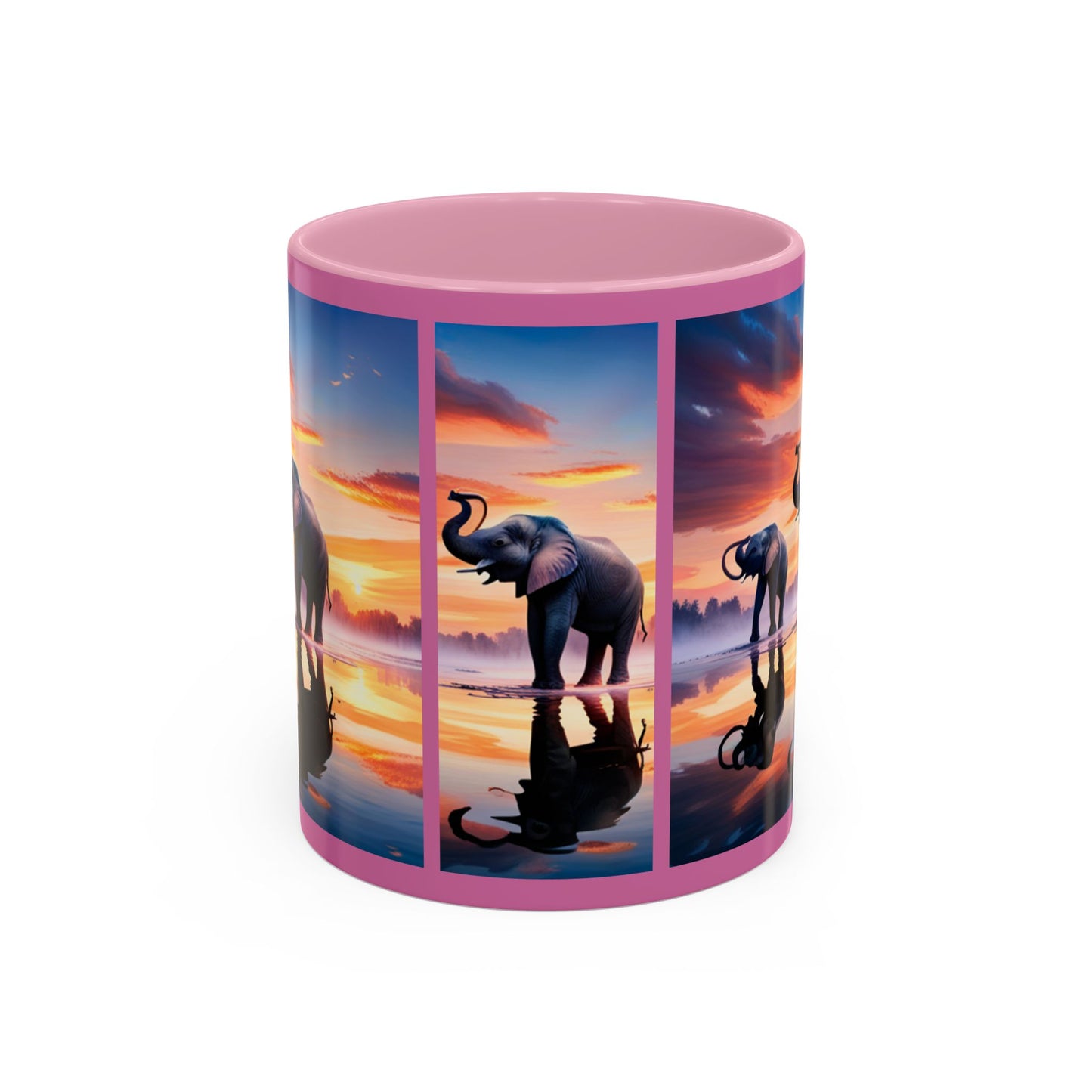 Elephant Theme Colorful Ceramic Coffee Mug