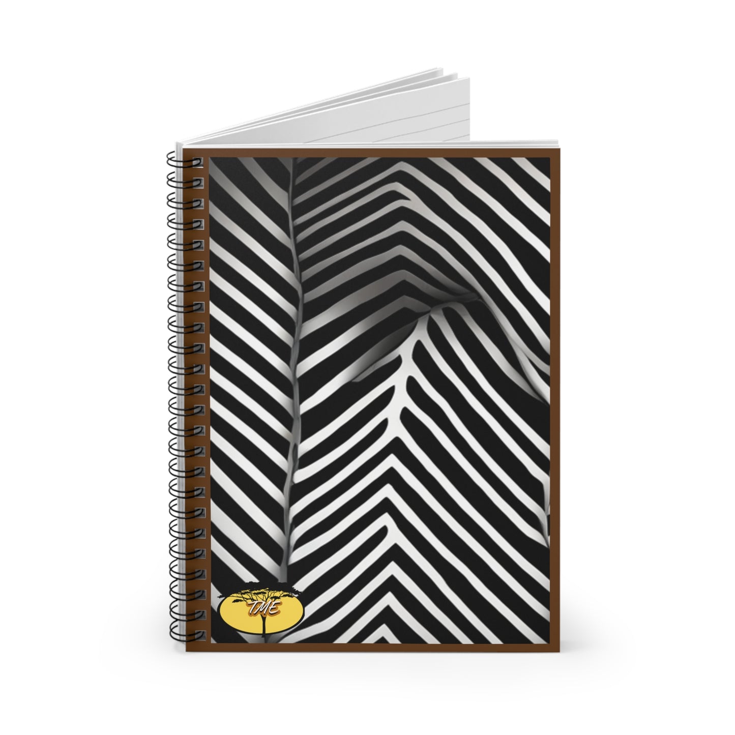 Wild & Chic Brown & Zebra Print Spiral Notebook