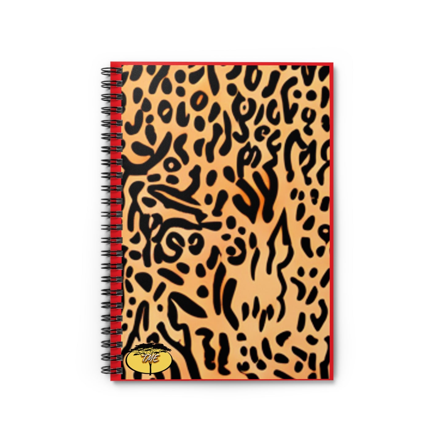 Wild & Chic Red & Leopard Print Spiral Notebook