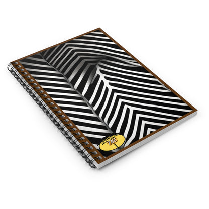 Wild & Chic Brown & Zebra Print Spiral Notebook