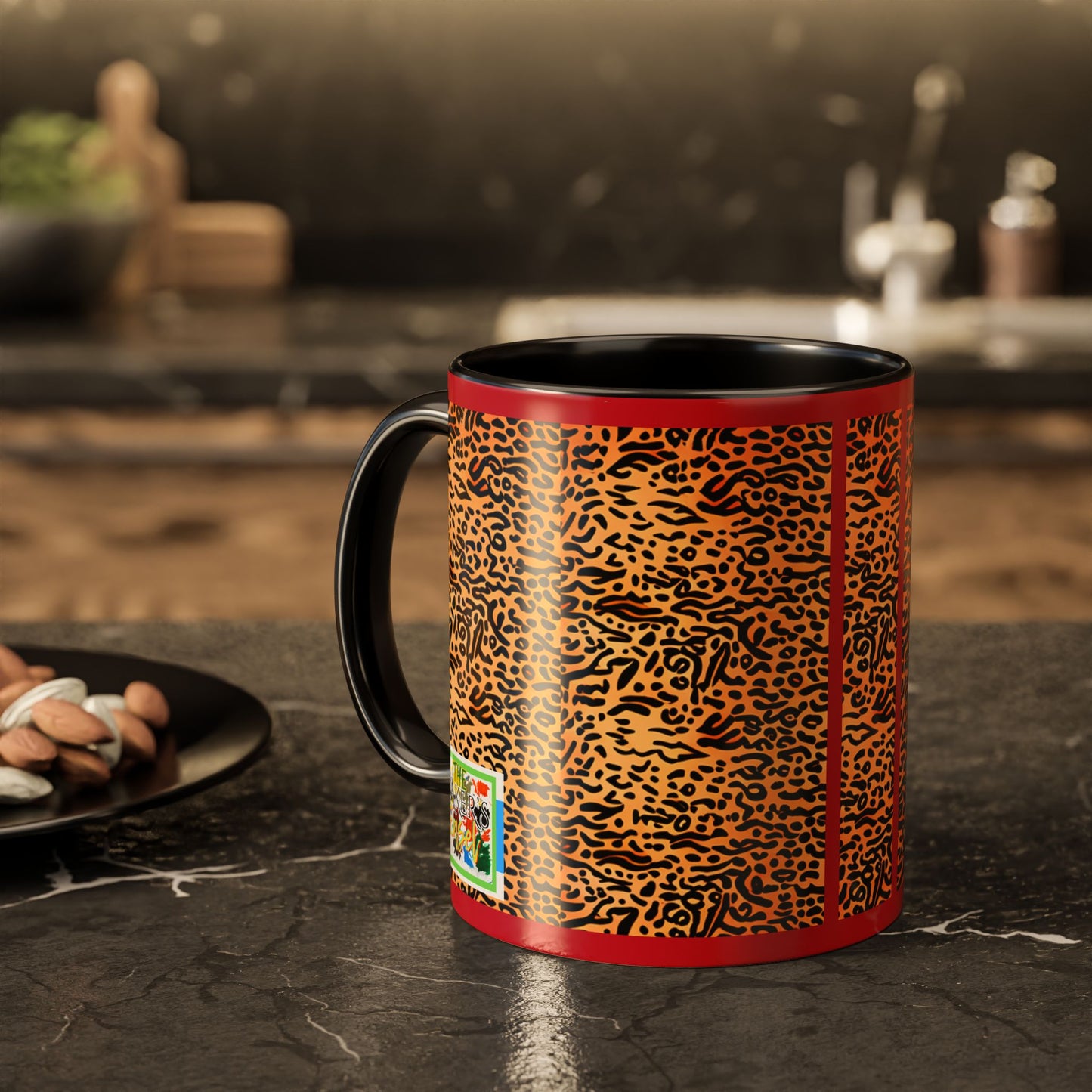 Leopard Print Colorful Ceramic Coffee Mug