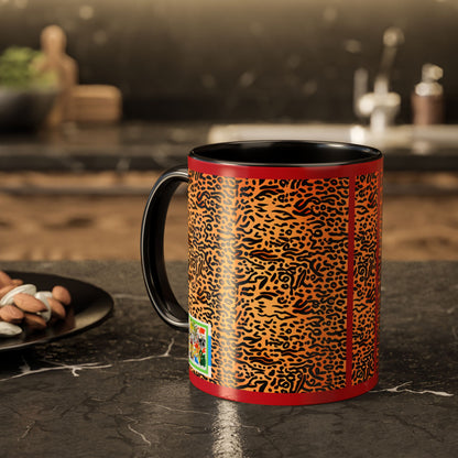 Leopard Print Colorful Ceramic Coffee Mug