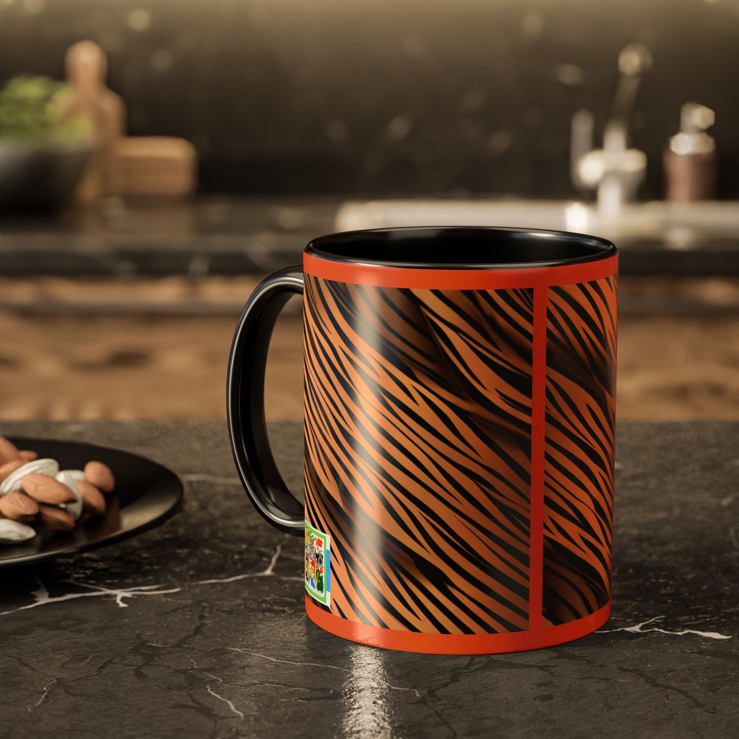 Tiger Print Colorful Ceramic Coffee Mug